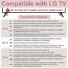 49 50 55 Inch TV Stand for LG TV Legs 55UJ6300 55UK6500 55LJ550M 55UM7300 55UN6900 55UJ6540 50UJ6300 50UK6300 50UK6500AUA 50UN6950 49UK6300 MAM64