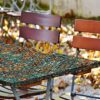 Tablecloth for Folding Table, boho Picnic Table Cover, Waterproof Fitted Table Covers for 6 Foot Tables, Elastic Rim Plastic Table Cover for Picn