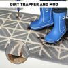 YOKUPOTAC Door Mats Indoor, 50 x 80 cm Doormats Non Slip, Dirt Trapper Doormat for Front Door, Heavy Duty Dog Door Mat Washable, Low-Profile Abso