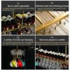 Stylish Simplicity Down Ceiling Wine Rack Stylish Simplicity Industrial Retro Stainless Steel Stylish Simplicity Home Goblet Holder Simple Displa