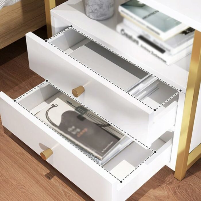 SDFGH Bedside Table Storage Rack I Am The Home Bedside Table Corner Several Cabinets