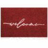 AAZZKANG Welcome Mat Outdoor with Durable Non Slip Rubber Backing Ultra Absorb Mud Easy Clean Entry Door Mat