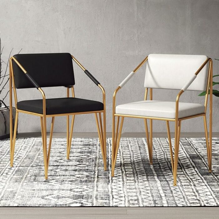 WALNUT Kitchen Dinning Chair Lounge Room Dining Chairs Arm Comfortable House Accessories Living Room Chair