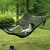 Triangle Hammock, Multi Person Portable Hammock, Outdoor Camping Aerial Hammock 3 Point, 2-3 Person Design, for Travel Backyard Garden Camping (2