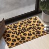 Carvapet Artificial Coir Doormat with Non-Slip Backing for Indoor and Outdoor 17 x 30 inch Front Door Welcome Mat Floral Doormat, Lavender