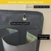 UNKAO Rv Shoe Storage Pockets,Hanging Shoe Organizer with Extra Large Pocket,Shoe Storage Organizer,Hang On The Bed and Rv for Shoes Toys Tools A