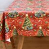 Yofori Table Cloth Wipe Clean Tablecloth Wipeable PVC Waterproof Rectangular Table Cover Plastic Table Protecter for Kitchen Outdoor (137x180cm,