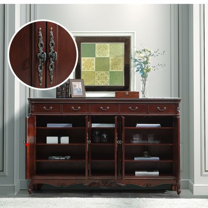 TJLSS Solid Wood Shoe Cabinet Shoe Storage Cabinet Household Entry Shoe Cabinet Household Goods (Color : D, Size : 86cm)