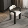 WALNUT Dining Chairs Wood Design Comfortable Upholstered Waiting Chair Ergonomic Adults Dining Table Furniture