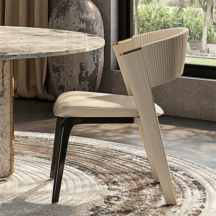 LXXSH Dining Chairs Backrest Dining Room Metal Chairs Kitchen Furniture Lounge Chair