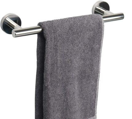 YUET Towel Rail 30CM Chrome Hand Towel Holder Bar Bathroom Holders For Bathrooms Kitchen Dish Cloths Hanger 304 Stainless Steel RUSTPROOF Wall Mo