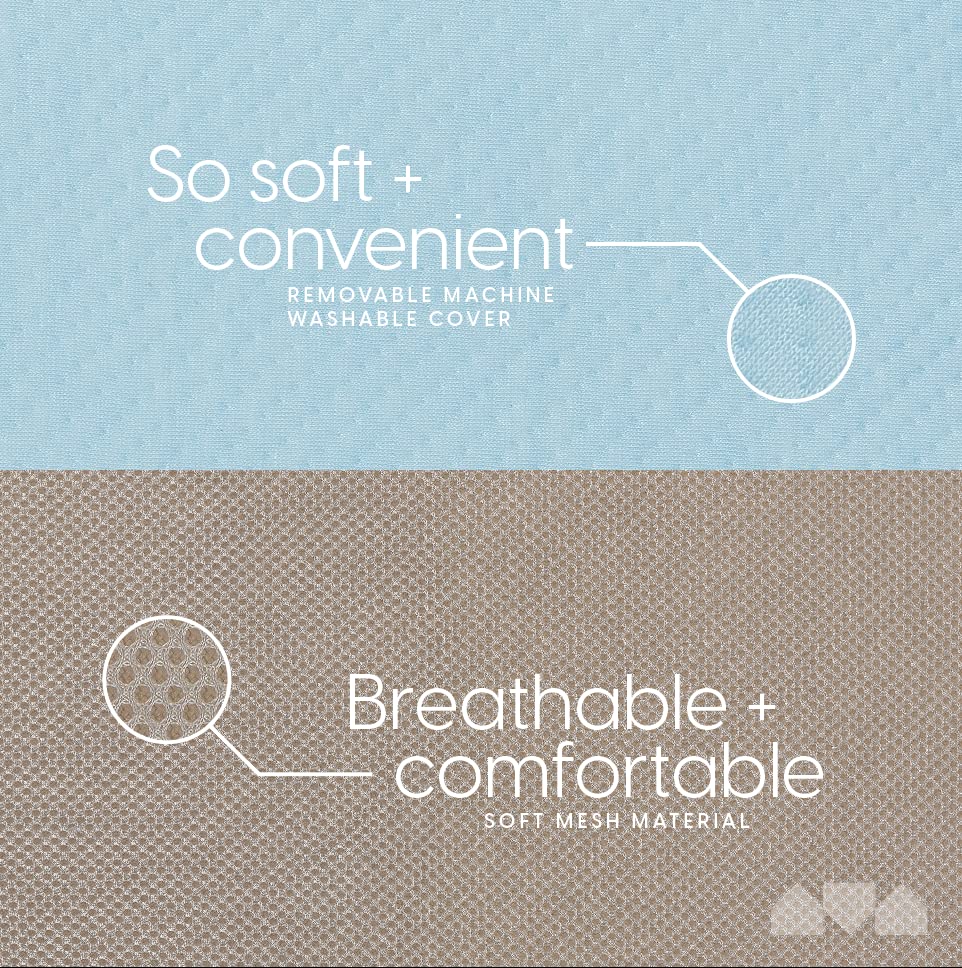 Milliard Toddler Nap Mat Bed Tri Folding Mattress with Washable Cover (24 inches x 57 inches x 3 inches)