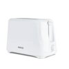 White Toaster 2 Slice - With Browning Controls & Anti-Jam Function - Compact Design 2 Slice Toaster - Easy to Clean with Removable Crumbs Tray -