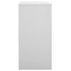 vidaXL 5x Locker Cabinets Home Office School Modern Locker-Style Storage Side Document Cabinet Organiser Cupboard Light Grey Steel