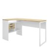 Furniture To Go | Function Plus Corner Desk 2 Drawers in Walnut
