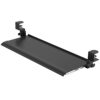 WANGFENG Keyboard Tray Under Desk - Adjustable Tilting Keyboard Shelf with C Clamp Steady Slide Keyboard Stand, No Screw Into Desk Perfect for Ho