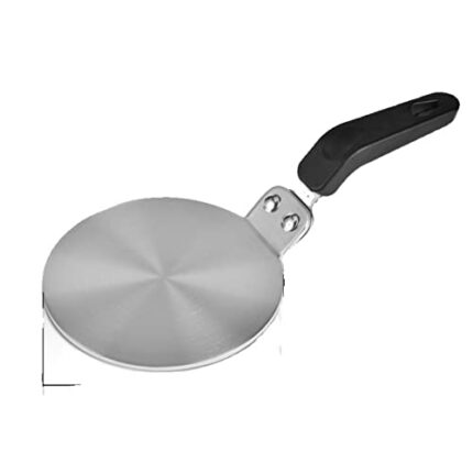 Stainless Steel Heat Induction Diffuser Plate, NISPOTDOR Cooktop Heat Diffuser Cooking Induction Adapter Simmer Plate with Ergonomic Handle for M