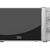 Beko MOC20100SFB Solo Microwave, Includes Auto-Defrost and 30 min Mechanical Timer, Silver Design, 20 L Capacity, 700 W Power