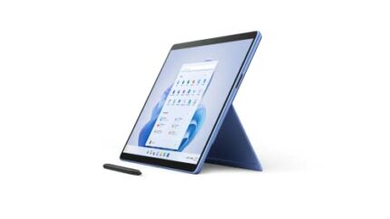 Microsoft Surface Pro 9 - 13 Inch 2-in-1 Tablet PC - Blue - Intel Core i5, 8GB RAM, 256GB SSD - Windows 11 Home - Device only, UK plug, 2022 mode