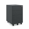 CEHA 2 Drawer Vertical File Cabinet with Lock - Commercial Filing Cabinets with 5 Wheels, Printer Stand for Home Office, 15" x 18.5" x 24.2", Ass