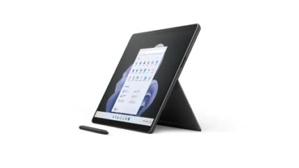 Microsoft Surface Pro 9 - 13 Inch 2-in-1 Tablet PC - Black - Intel Core i5, 16GB RAM, 256GB SSD - Windows 11 Home - Device only, UK plug, 2022 mo