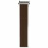 LUKEO Garden Shed Brown 107.5x46x183 cm Galvanised Steel Outdoor Storage Space