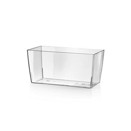 Teraplast 10447030 – Plant pot, 30 x 15 x 14 cm, transparent
