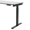 DYXYH Computer Desk Laptop Desk Rolling Single Electric Height Adjustable Desk For Office Home Furniture (Color : White)