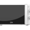 Beko MOC20100SFB Solo Microwave, Includes Auto-Defrost and 30 min Mechanical Timer, Silver Design, 20 L Capacity, 700 W Power