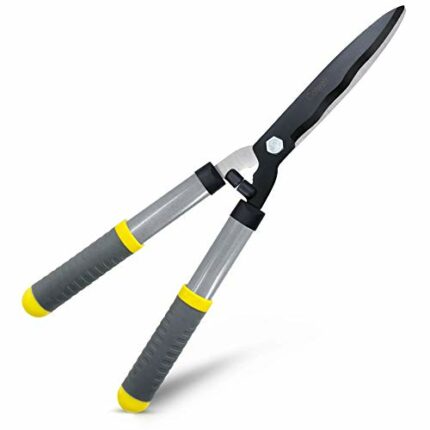Colwelt Hedge Shears 53cm, Hedge Clippers for Trimming Borders, Boxwood, and Bushes, Hedge Gardening Shears with Carbon Steel Sharp Blades & Ergo