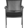 Boss Office Products Mesh 4-Legged Guest Chair, Black