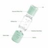 EASEHOLD Portable Blender, Personal Blender for Shakes and Smoothies, 350ml Fruit Juice Mixer with 6 Blades USB Rechargeable, 12Oz Mini Blender,
