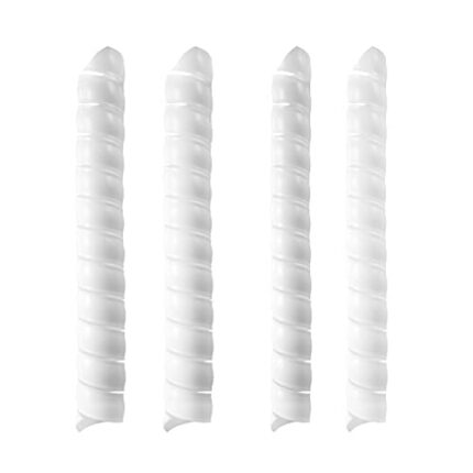4pcs Tree Trunk Protectors, Plastic Spiral Tree Guards Trunk Protectors for Protecting Saplings Plants from Rodents Deer Rabbit Mowers (2 Sizes)