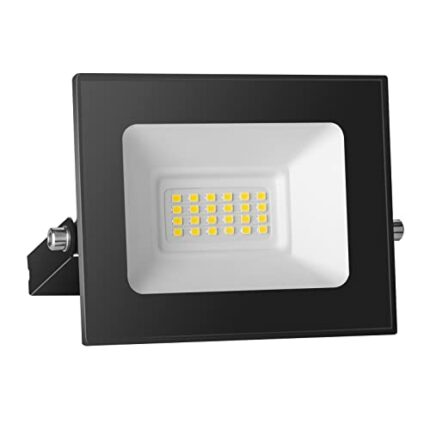 Royana 20W LED Floodlight Outdoor 3000LM Safety Super Bright Light Waterproof IP65 Wall Light led Flood Lights, Cold White 6500K Spot Lighting Ou