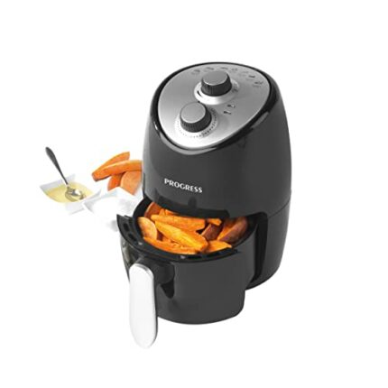 Progress EK2817HPH Go Healthy Hot Air Fryer, Non-Stick Coated Cooking Basket, Adjustable Temperature Control, 30 Minute Timer, Cook Using Little