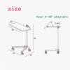 DLOETT Freely Movable Keyboard Tray Laptop Stand Height Adjustable Silent Pulley Movable Table Mouse Pad for Home and Office