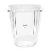 Yyyuluo Juicer Cups for NutriBullet Replacement Parts 600W 900W 18OZ 24OZ 32OZ Clear Mugs Blender Juicer Mixer Accessories(18OZ)