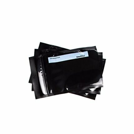 ShieldNSeal Vacuum Seal Bags (All Black Zipper Bags, 5" x 8")