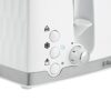 Russell Hobbs 26070 4 Slice Toaster - Contemporary Honeycomb Design with Extra Wide Slots and High Lift Feature, White