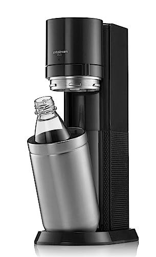 SodaStream Duo Sparkling Water Maker, Sparkling Water Machine & 2x 1L Fizzy Water Bottles, Retro Drinks Maker w. BPA-Free Water Bottle, Glass Car