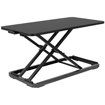 Mount-It! Standing Keyboard Lift [27 inches Heavy Duty] Adjustable Height to Raise Keyboards, Ergonomic Sit Stand Riser, Workstation Tray for Com