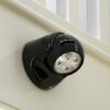 Auraglow Battery Operated Motion Activated PIR Sensor Removable Cordless LED Security Light (Black, Without Batteries)