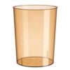 DOITOOL Car Trash Cans Clear Round Wastebasket Trash Can Bin Small Plastic Garbage Container Modern Open Recycling Bin for Bathroom Bedroom Home