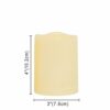 2 PCS 3" x4" Waterproof Outdoor Battery Operated Flameless LED Pillar Candles with Timer Flickering Plastic Resin Electric Decorative Light for L