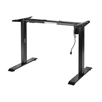 Iris Ohyama, Standing Desk/Adjustable standing desk/Electric Height Adjustable Standing Desk Sit Stand Desk, USB Ports,Scratch-resistant steel, O