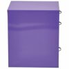 OSP Home Furnishings Heavy Duty 3-Drawer Metal Cabinet for Standard Files and Office Supplies, Carbon Steel Polyethylene, Purple Finish, 22"
