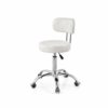 SLNFXC Office PC Desk Chairs, Faux Leather Executive Computer Chair Home Office 360°Swivel Chairs with Armrests and Backrest (Color : Wit)