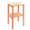 LUKEO Garden Shed Outdoor House with 2 Shelves for Tools and Lawn Mower Storage Space Solid Fir Wood Frame 139x68x160cm