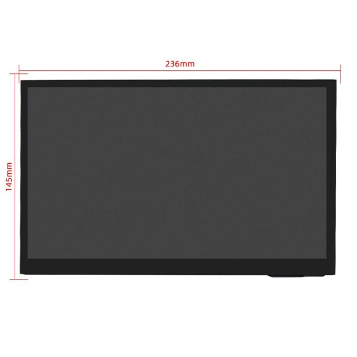 DIGISHUO 10" IPS 1024 * 600 Touch Screen with Two Speaker+Holder +HDMI+Disc Kit for Raspberry Pi 4B 3B 2B (10" IPS 1024 * 600 Touch Screen+Case+S