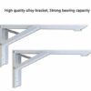 FALIYORS Household Wall-Mounted Computer Desk -Computer Workstations Wall-Mounted Folding Table for Office Home Kitchen, Drop-Leaf Book Desk, Map